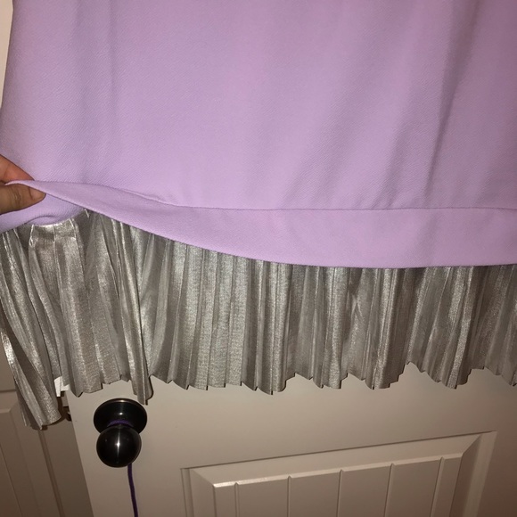 NWT ASOS Lilac Dress w/ Silver Trim - Picture 3 of 3